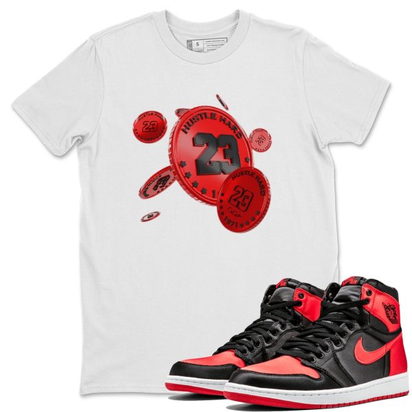 Coin Drop Unisex Short Sleeve Crew Neck Sneaker Tee To Match 1s Satin Bred Jezsport.com