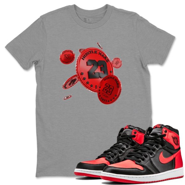 Coin Drop Unisex Short Sleeve Crew Neck Sneaker Tee To Match 1s Satin Bred Jezsport.com