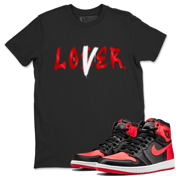 Loser Lover Unisex Short Sleeve Crew Neck Sneaker Tee To Match 1s Satin Bred Jezsport.com