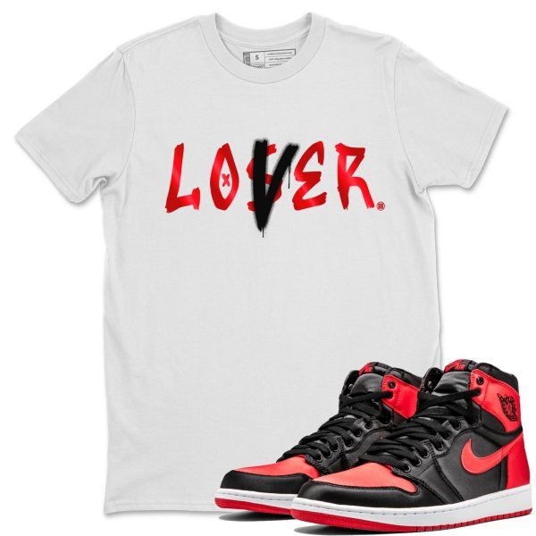 Loser Lover Unisex Short Sleeve Crew Neck Sneaker Tee To Match 1s Satin Bred Jezsport.com