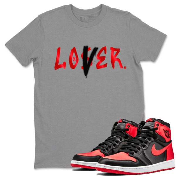 Loser Lover Unisex Short Sleeve Crew Neck Sneaker Tee To Match 1s Satin Bred Jezsport.com