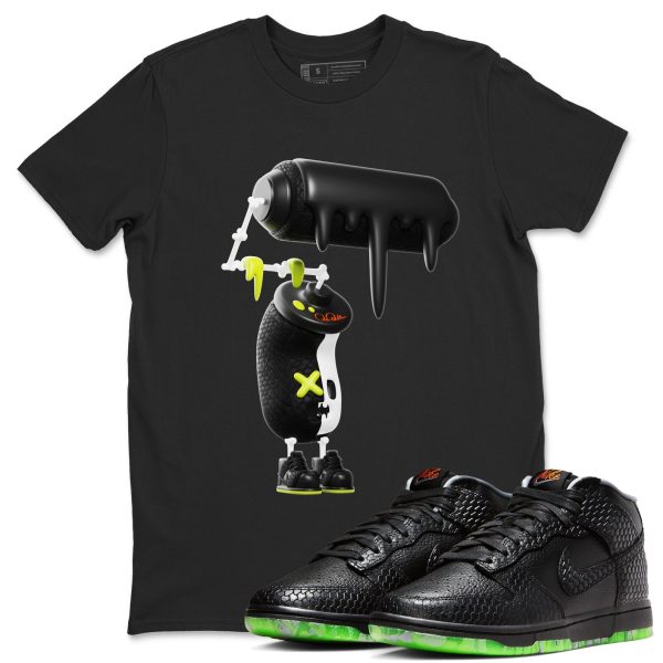 3D Paint Roller Special Halloween Costume Short Sleeve Sneaker Tee Match To Match Dunks Mid Halloween Jezsport.com