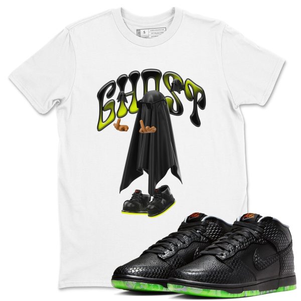 Ghost Gang Special Halloween Costume Short Sleeve Sneaker Tee Match To Match Dunks Mid Halloween Jezsport.com