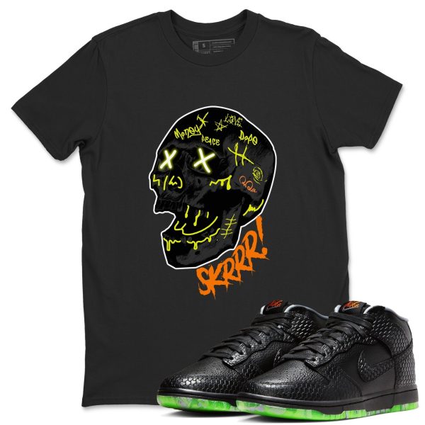 Skrrr Special Halloween Costume Short Sleeve Sneaker Tee Match To Match Dunks Mid Halloween Jezsport.com