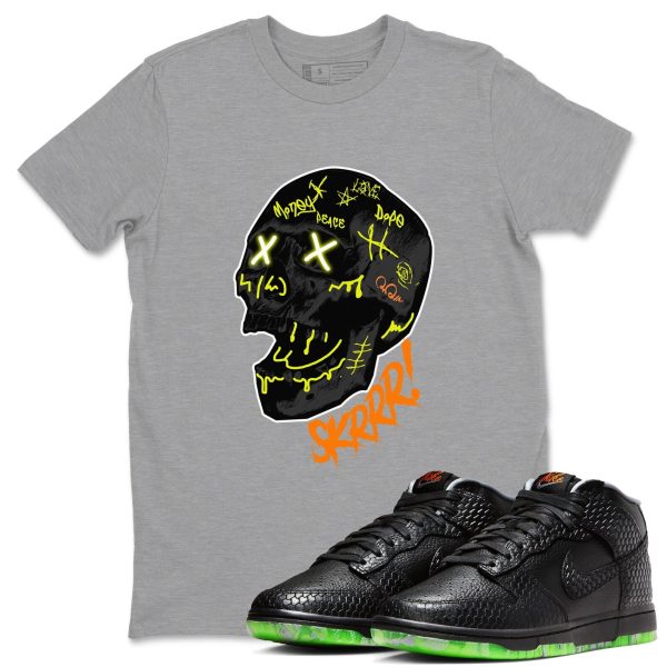 Skrrr Special Halloween Costume Short Sleeve Sneaker Tee Match To Match Dunks Mid Halloween Jezsport.com