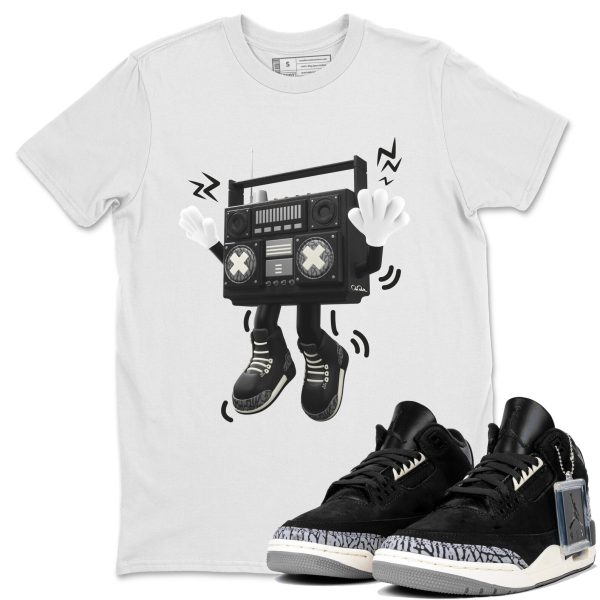 90s Radio Boy Unisex Crew Neck Short Sleeve Sneaker Tee - Shirt To Match 3s Off Noir Jezsport.com