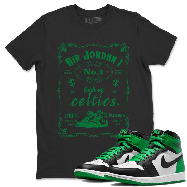 Sneaker Label Design Shirt - Unisex Streetwear Lucky Green T-Shirts To Match 1s Celtics Jezsport.com