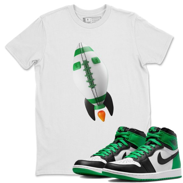 Rugby Rocket Design Shirt - Unisex Streetwear Lucky Green T-Shirts To Match 1s Celtics Jezsport.com