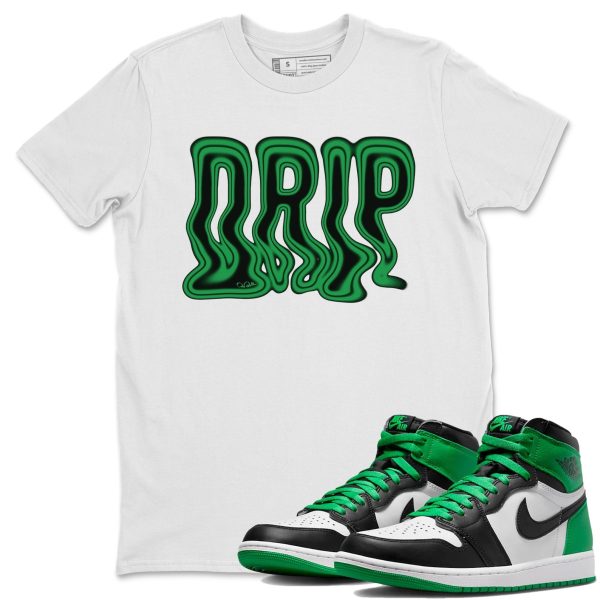 Drip Design Shirt - Unisex Streetwear Lucky Green T-Shirts To Match 1s Celtics Jezsport.com