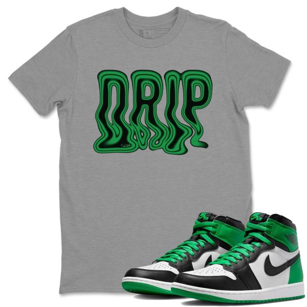 Drip Design Shirt - Unisex Streetwear Lucky Green T-Shirts To Match 1s Celtics Jezsport.com