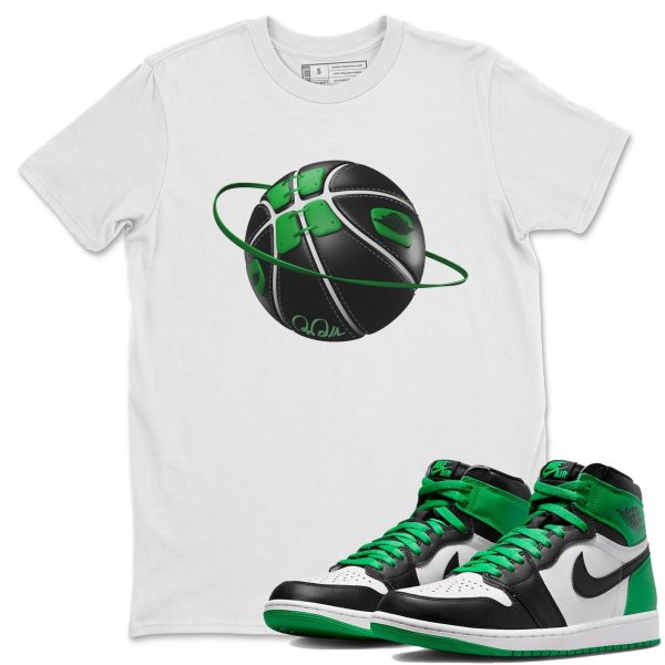 Basketball Planet Lucky Green T-Shirt - Unisex Cotton Sneaker Matching Shirts To Match 1s Celtics Jezsport.com