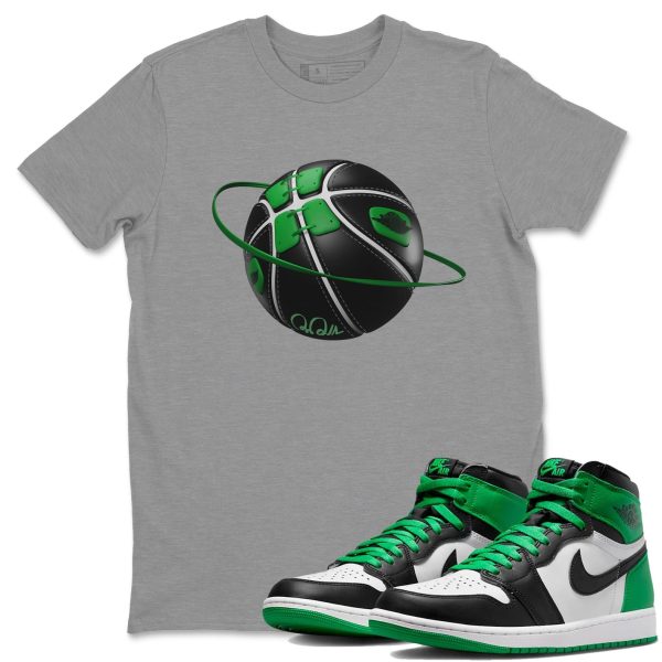 Basketball Planet Lucky Green T-Shirt - Unisex Cotton Sneaker Matching Shirts To Match 1s Celtics Jezsport.com