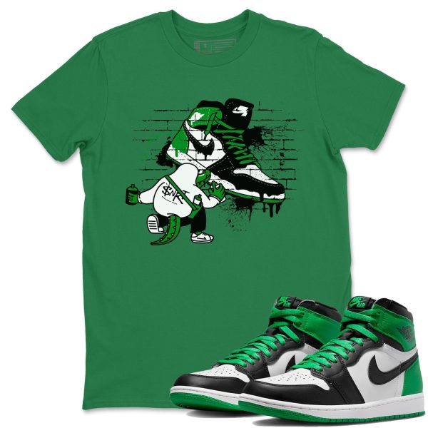 Crocodile Artist - Unisex Streetwear Lucky Green T-Shirts To Match 1s Celtics Jezsport.com