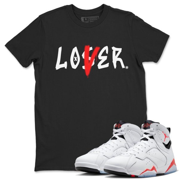 Loser Lover Sneaker Tee - Casual Unisex Cotton Sneaker T-Shirt To Match AJ7 White Infrared Jezsport.com