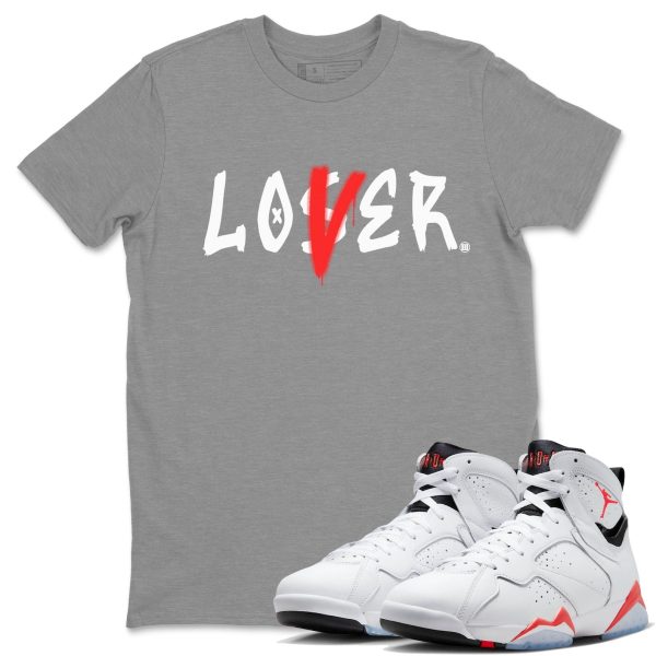 Loser Lover Sneaker Tee - Casual Unisex Cotton Sneaker T-Shirt To Match AJ7 White Infrared Jezsport.com