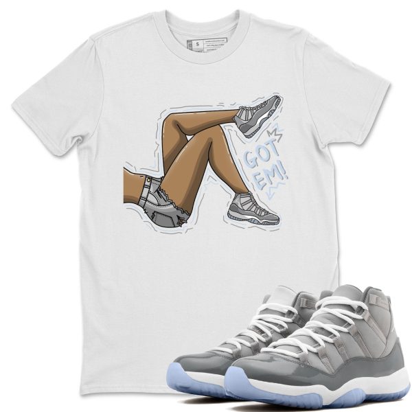 Got Em Legs Unisex Short Sleeve Sneaker Tee - Shirt To Match 11s Retro Cool Grey Jezsport.com