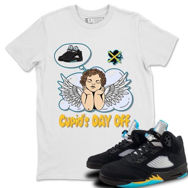 Cupids Day Off Unisex Short Sleeve Sneaker Tee - Shirt To Match 5s Retro Aqua Jezsport.com