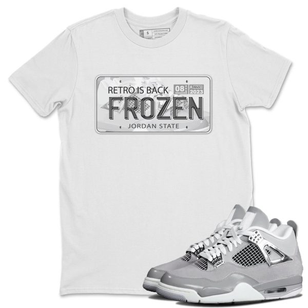 Sneaker Plate Sneaker T-Shirt Clothing - Shirt To Match 4s Retro Frozen Moments Jezsport.com