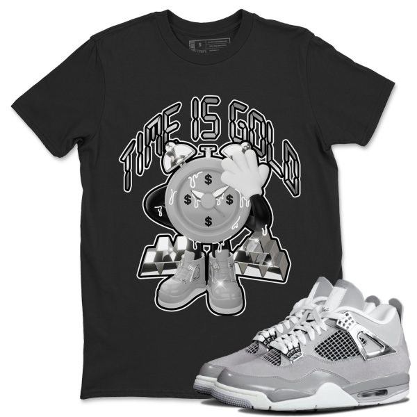 Time Is Gold Sneaker T-Shirt Clothing - Shirt To Match 4s Retro Frozen Moments Jezsport.com