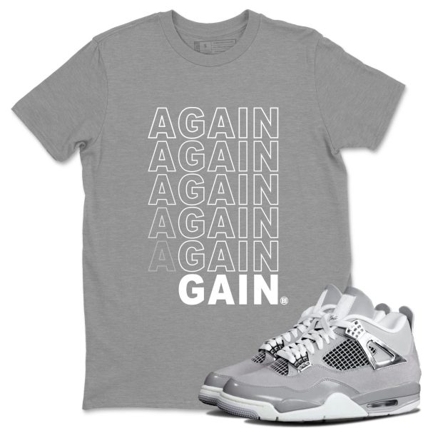 Again Gain Sneaker T-Shirt Clothing - Shirt To Match 4s Retro Frozen Moments ,AQ9129-001 Jezsport.com