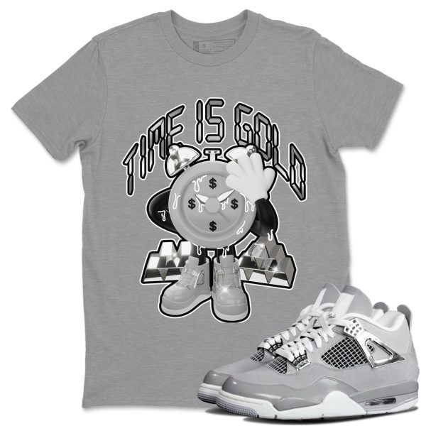 Time Is Gold Sneaker T-Shirt Clothing - Shirt To Match 4s Retro Frozen Moments Jezsport.com