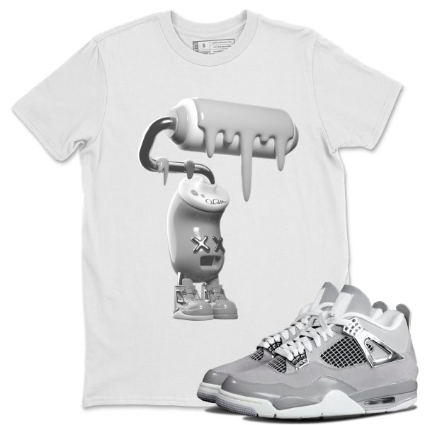 3D Paint Roller Sneaker T-Shirt Clothing - Shirt To Match 4s Retro Frozen Moments Jezsport.com