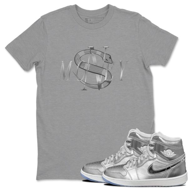 Money Snake Sneaker Tee - Casual Unisex Cotton Sneaker T-Shirt To Match 1s Gift Giving AJ1 Silver Jezsport.com