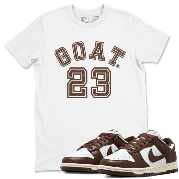 Goat 23 Sneaker Tee - Casual Unisex Cotton Sneaker T-Shirt To Match Dunks Cacao Wow Jezsport.com