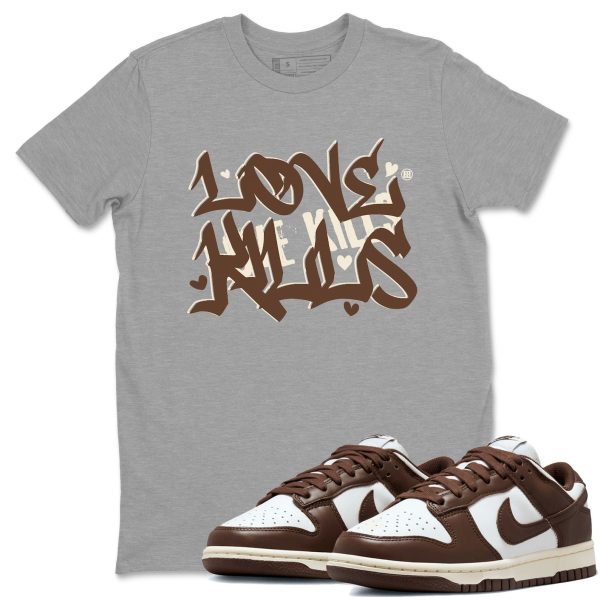 Love Kills Sneaker Tee - Casual Unisex Cotton Sneaker T-Shirt To Match Dunks Cacao Wow Jezsport.com