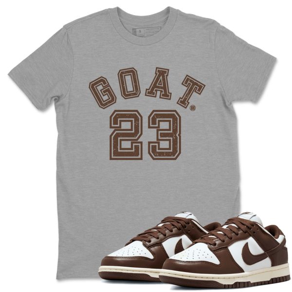 Goat 23 Sneaker Tee - Casual Unisex Cotton Sneaker T-Shirt To Match Dunks Cacao Wow Jezsport.com