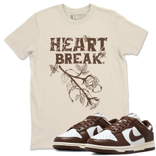 Heart Break Sneaker Tee - Casual Unisex Cotton Sneaker T-Shirt To Match Dunks Cacao Wow Jezsport.com