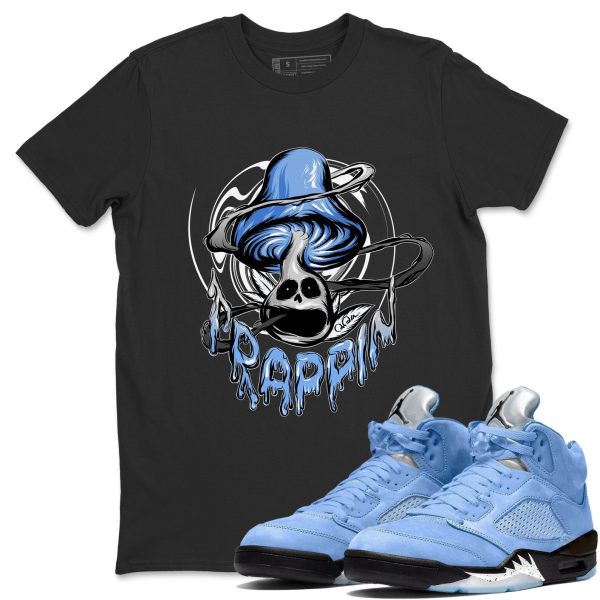 Trippin Mushroom Sneaker Tee - Casual Unisex Cotton Sneaker T-Shirt To Match 5s Retro UNC Jezsport.com