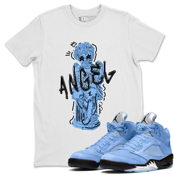 Baby Angel Sneaker Tee - Casual Unisex Cotton Sneaker T-Shirt To Match 5s Retro UNC Jezsport.com