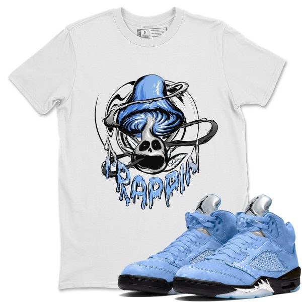 Trippin Mushroom Sneaker Tee - Casual Unisex Cotton Sneaker T-Shirt To Match 5s Retro UNC Jezsport.com