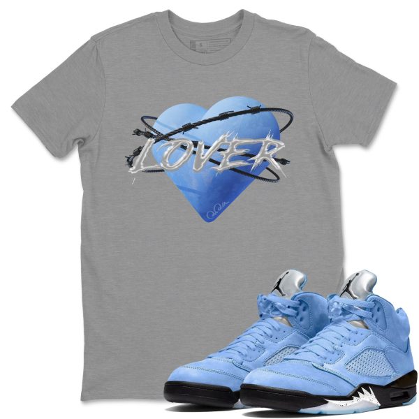 Heart Lover Sneaker Tee - Casual Unisex Cotton Sneaker T-Shirt To Match 5s Retro UNC Jezsport.com