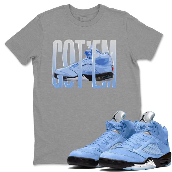 Wiggling Gotem Sneaker Tee - Casual Unisex Cotton Sneaker T-Shirt To Match 5s Retro UNC Jezsport.com