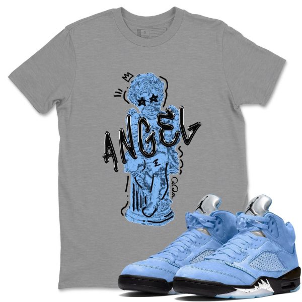 Baby Angel Sneaker Tee - Casual Unisex Cotton Sneaker T-Shirt To Match 5s Retro UNC Jezsport.com