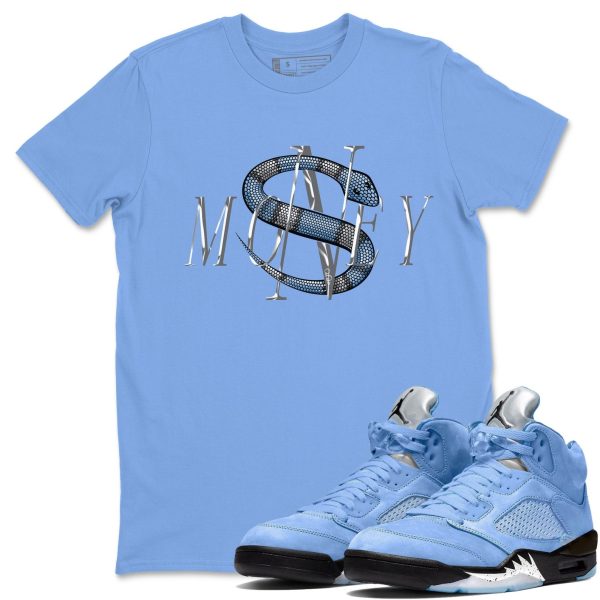 Money Snake Sneaker Tee - Casual Unisex Cotton Sneaker T-Shirt To Match 5s Retro UNC Jezsport.com