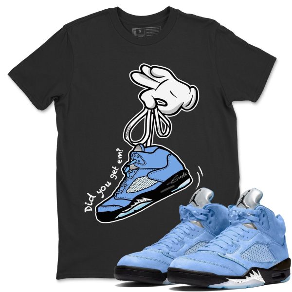 Cartoon Hands Sneaker Tee - Casual Unisex Cotton Sneaker T-Shirt To Match 5s Retro UNC Jezsport.com