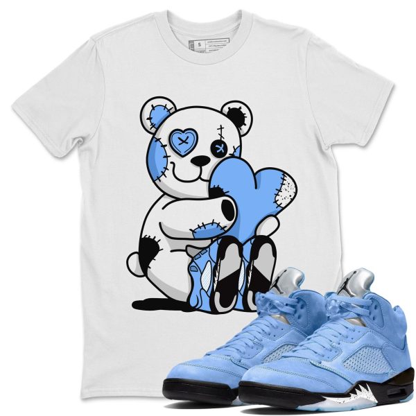 Hugging Bear Sneaker Tee - Casual Unisex Cotton Sneaker T-Shirt To Match 5s Retro UNC Jezsport.com