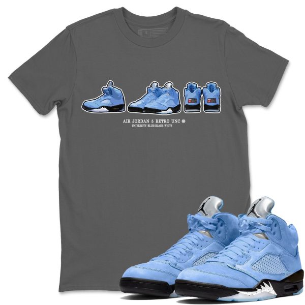 Sneaker Prelude Sneaker Tee - Casual Unisex Cotton Sneaker T-Shirt To Match 5s Retro UNC Jezsport.com