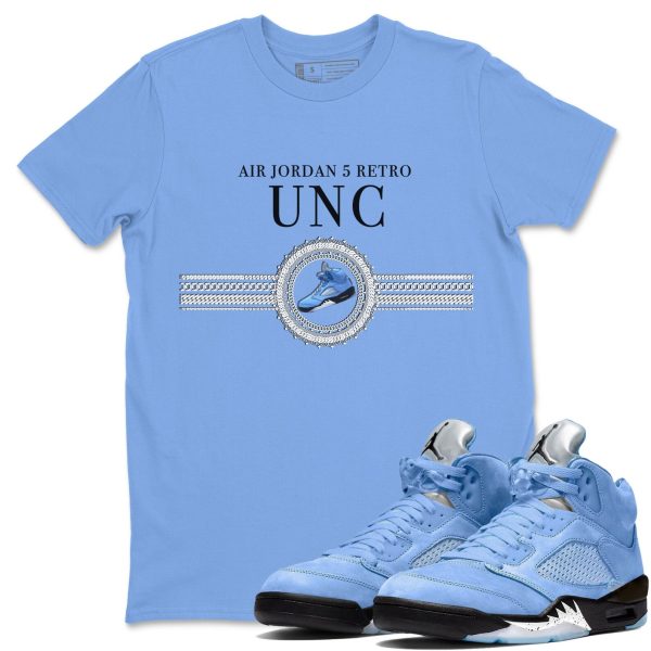 Gold Chain Sneaker Tee - Casual Unisex Cotton Sneaker T-Shirt To Match 5s Retro UNC Jezsport.com