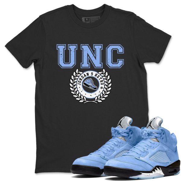 Sneaker Letter Sneaker Tee - Casual Unisex Cotton Sneaker T-Shirt To Match 5s Retro UNC Jezsport.com