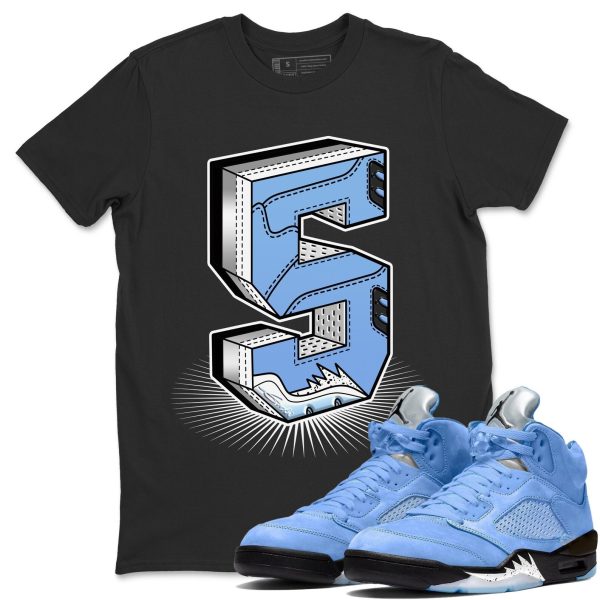 Number Statue Sneaker Tee - Casual Unisex Cotton Sneaker T-Shirt To Match 5s Retro UNC Jezsport.com