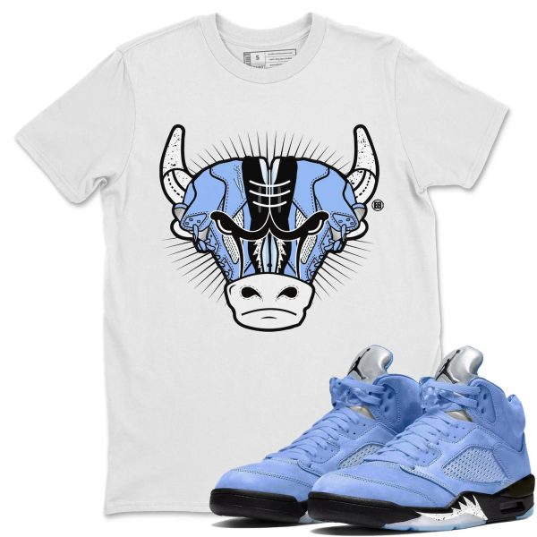 Sneaker Bull Head Sneaker Tee - Casual Unisex Cotton Sneaker T-Shirt To Match 5s Retro UNC Jezsport.com