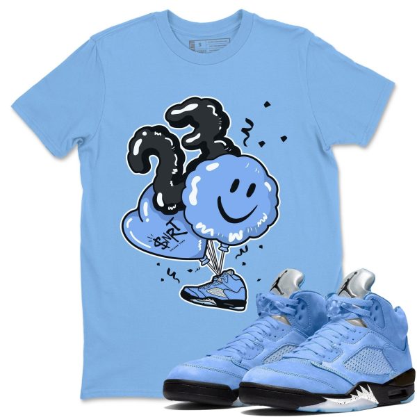 Balloon Sneaker Tee - Casual Unisex Cotton Sneaker T-Shirt To Match 5s Retro UNC Jezsport.com