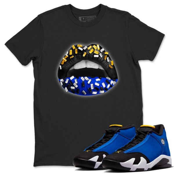 Lips Jewel Unisex Crew Neck Sneaker Matching Tee Shirt To Match Laney 14s Unisex Sneaker Tee Jezsport.com