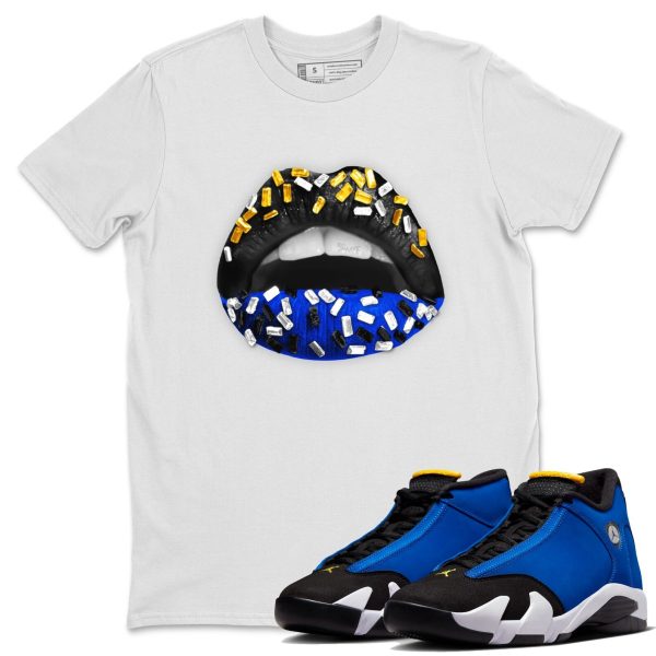 Lips Jewel Unisex Crew Neck Sneaker Matching Tee Shirt To Match Laney 14s Unisex Sneaker Tee Jezsport.com