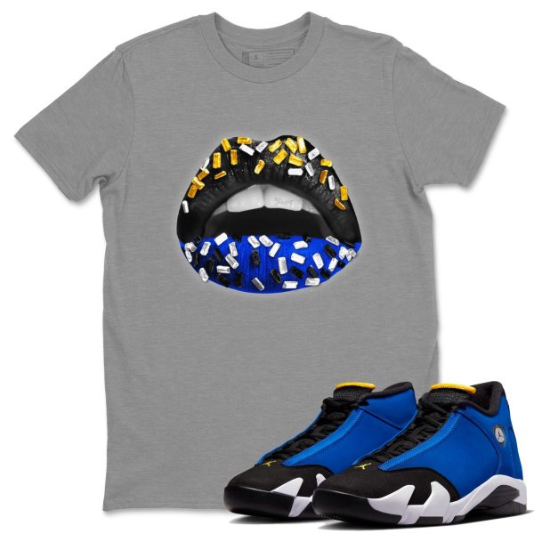 Lips Jewel Unisex Crew Neck Sneaker Matching Tee Shirt To Match Laney 14s Unisex Sneaker Tee Jezsport.com