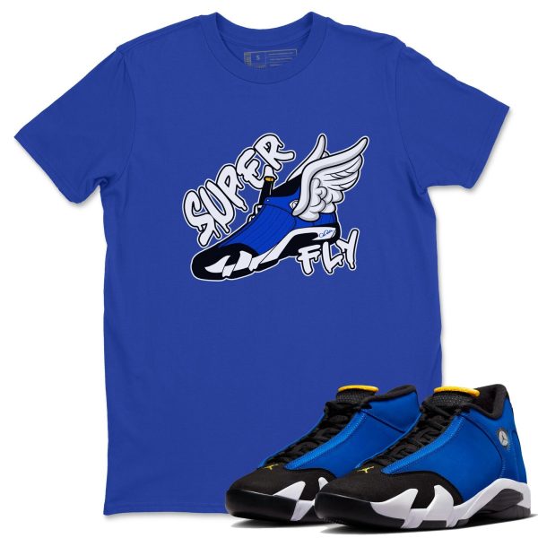 Super Fly Unisex Crew Neck Sneaker Matching Tee Shirt To Match Laney 14s Unisex Sneaker Tee Jezsport.com